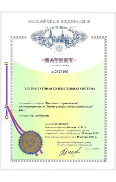 Ультразвуковая колебательная система (2473400)