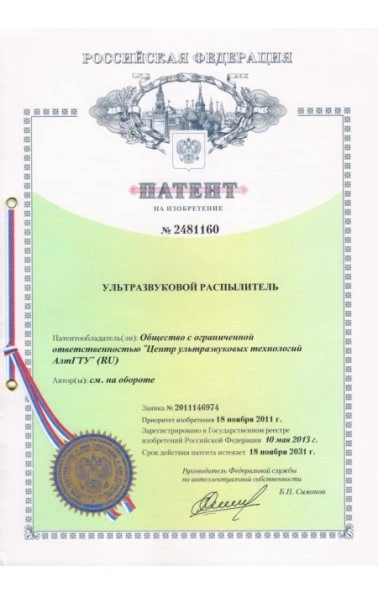 Ультразвуковой распылитель (2481160)