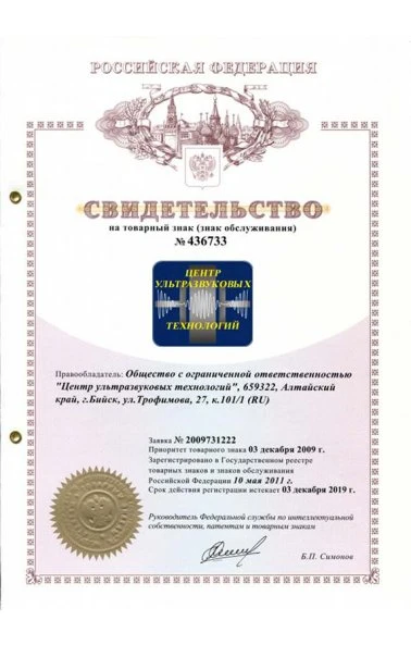 Свидетельство на товарный знак (знак обслуживания) №436733